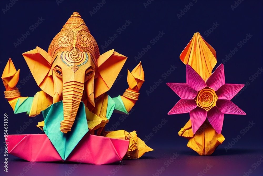 How Many Ancient Pyramids Located in the World Flowers Made of Origami image